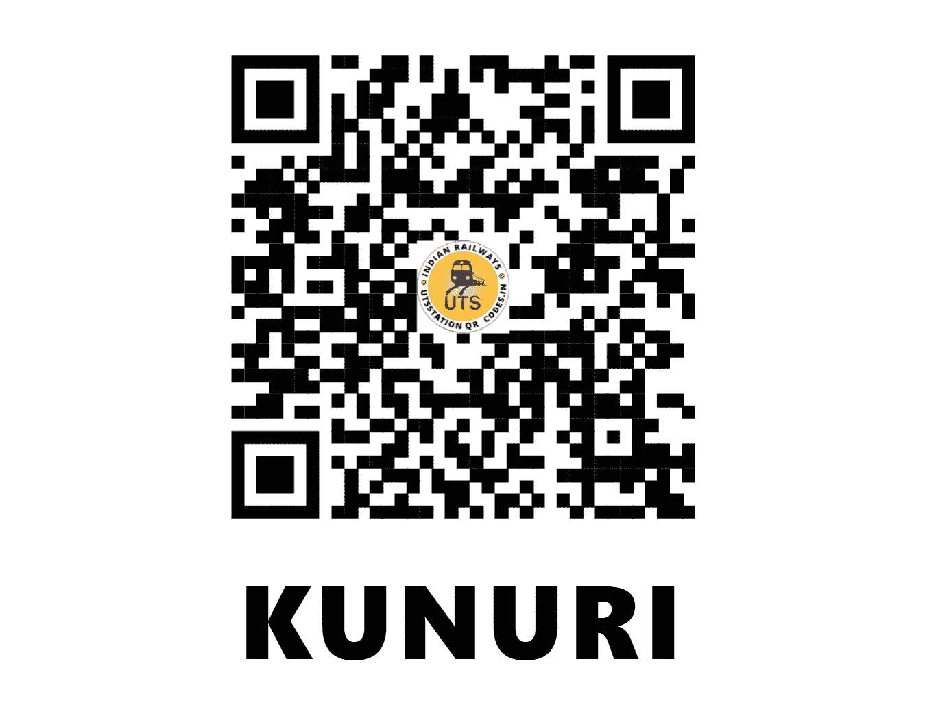 UTS QR Code for KUNURI - KNRI - ER (WEST BENGAL)